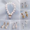 DIY Decoration Antique Doll Earrings Accessories For 30cm/60cm Doll Ear Studs Earrings Pearl Necklace Toys