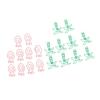 100pcs Paper Clips Portable Mini Electroplating Green Tree Pink Strawberry Shape Metal Paper Clips for Office
