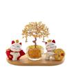 Citrine Money Cat Ornament for Home or Office - Perfect Housewarming or Birthday Gift