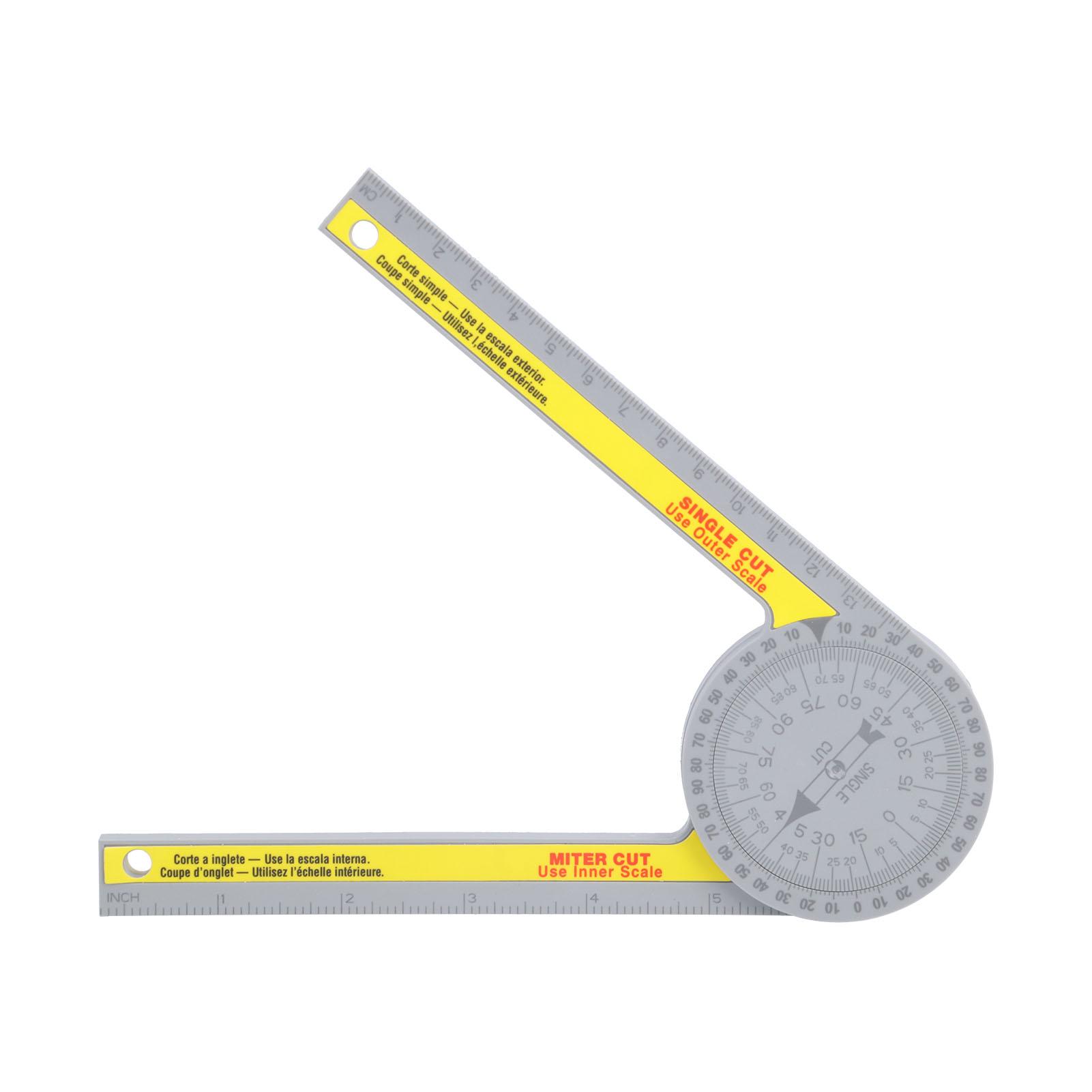 

Угломер для торцовочной пилы 360 градусов Вращающийся Высокая точность 2 шкалы Портативный угломер для плотника