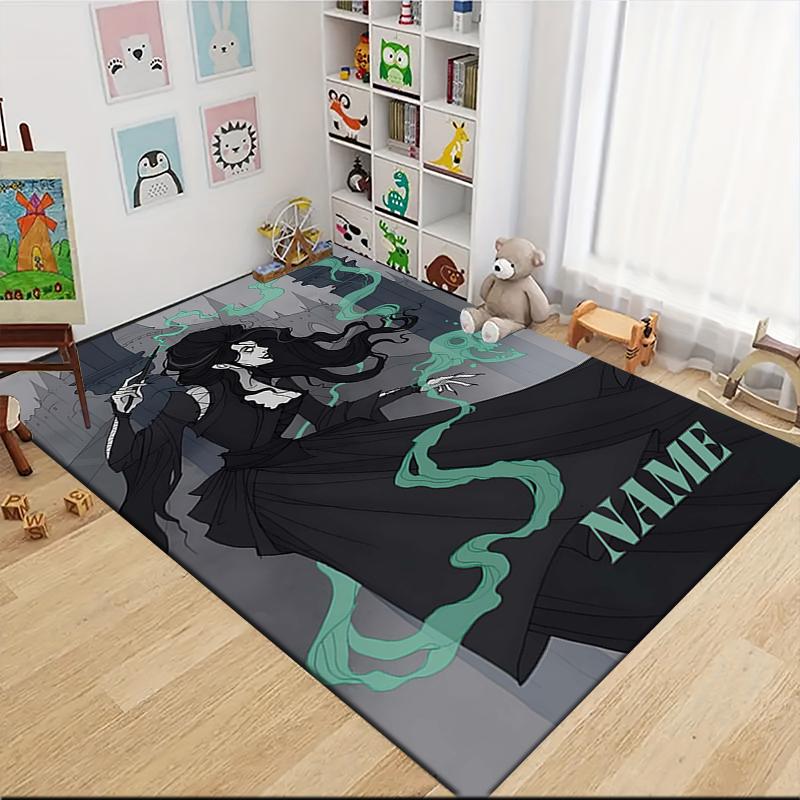 Custom Name Harry Potter's Study Carpet Rug Customizable Soft Washable Anti-Slip Home Living Room Sofa Mats Personalized Rug. 090982