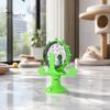 Windmill Cat Treat Dispenser Dispenser, Interactive Rotating Food Toy, Suction Feeder Cup Fun Puzzle for Indoor Cats Solo Play, Mental Stimulation