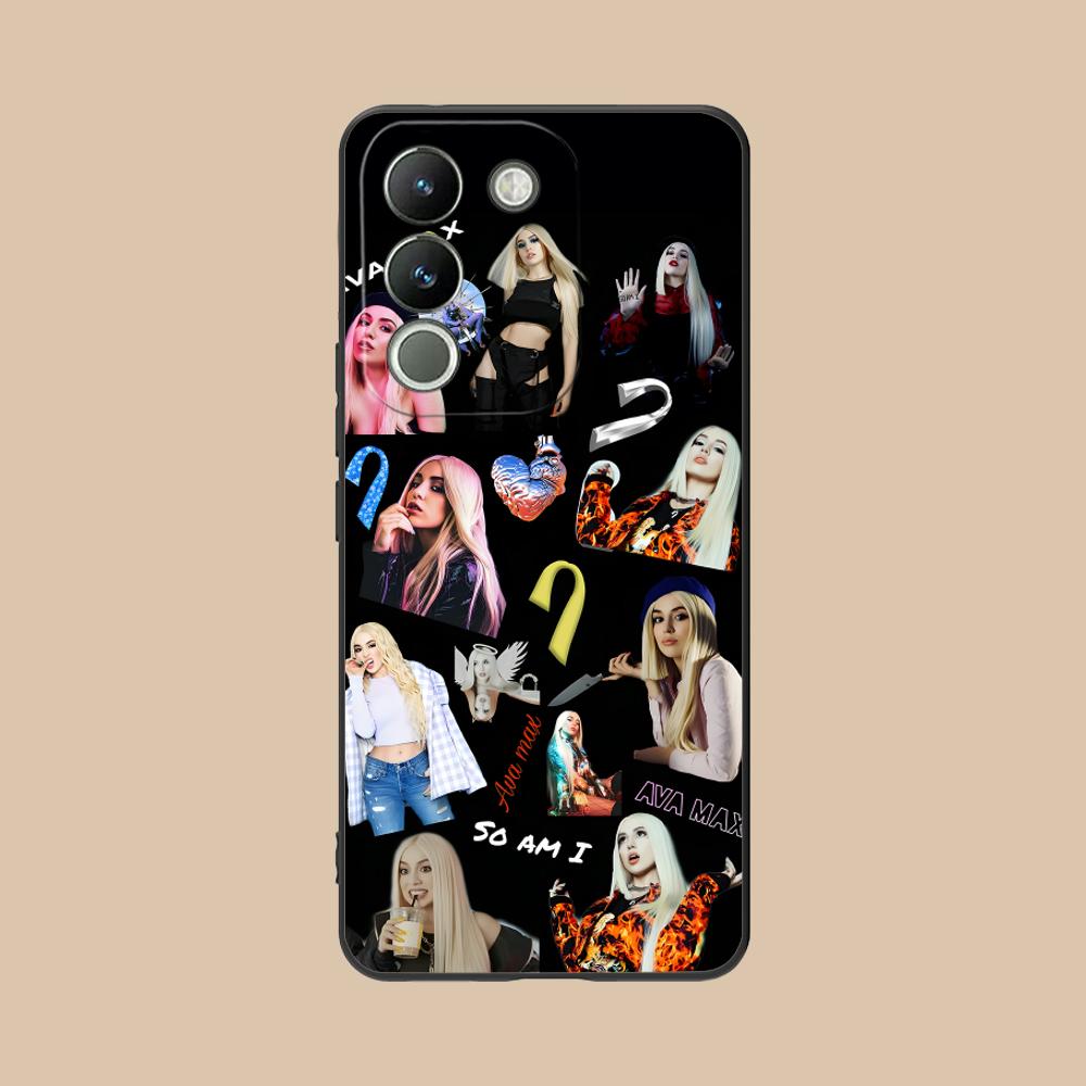 Fashion Ava Max Matte TPU Mobile Phone Case for VIVO Y77 76 75 74 73 72 58 56 55 51 50 38 36 Y19 Y18 Y03 Y01 5G Colorful Cover