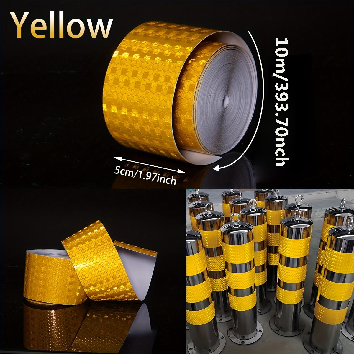

5 Colors Reflective Strip 5cm X 10m Reflective Car Sticker Tape Car Truck Trailer Clothing Stickers Safety Accessories жовтий