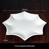 Qianxing Irregular Octagonal Ceramic Dinner Plate