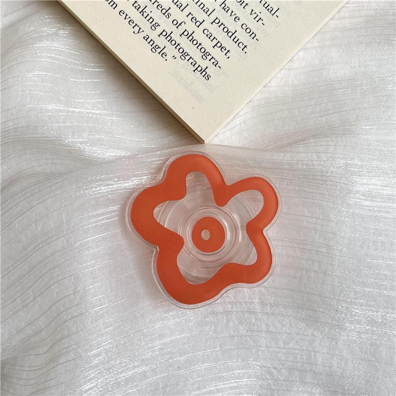 Transparent Floral Airbag Phone Holder & Desktop Stand