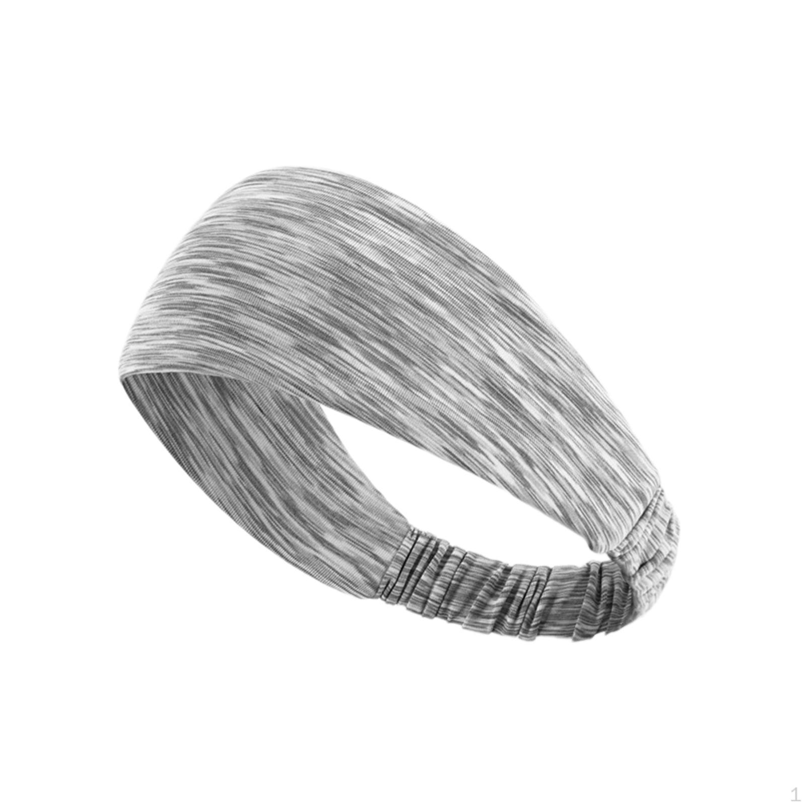 

Повязка на голову для фитнеса, портативная повязка на голову для домашнего тренажерного зала, широкая повязка на голову, повязка для волос для йоги, повязка для волос для Grey