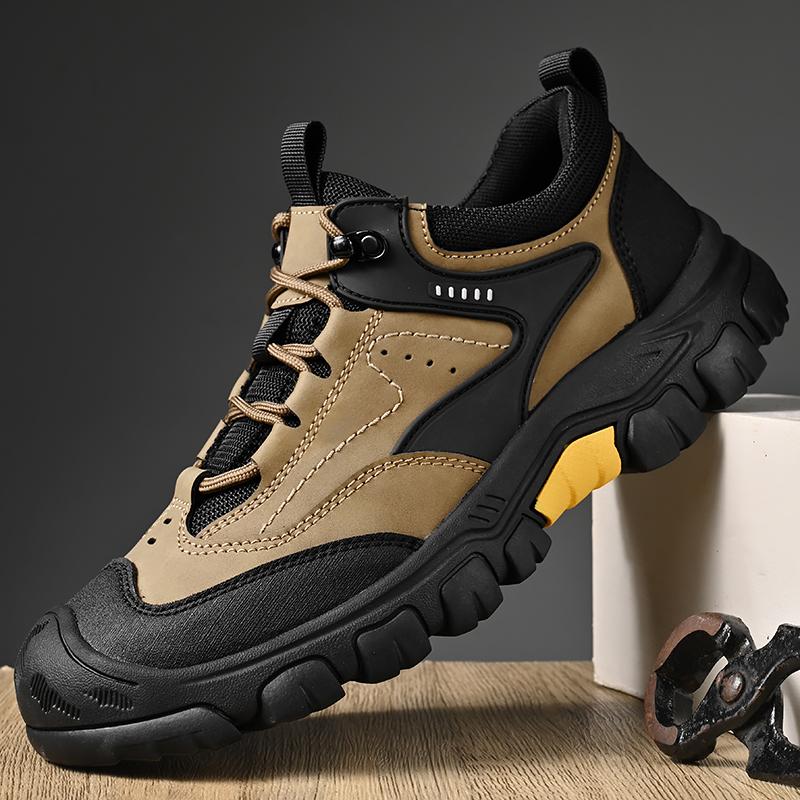 High Quality Brand Leather Shoes Soft SoleCasual Shoes Comfortable Travel Outdoor Mountaineering Anti Oversized Sports Shoes