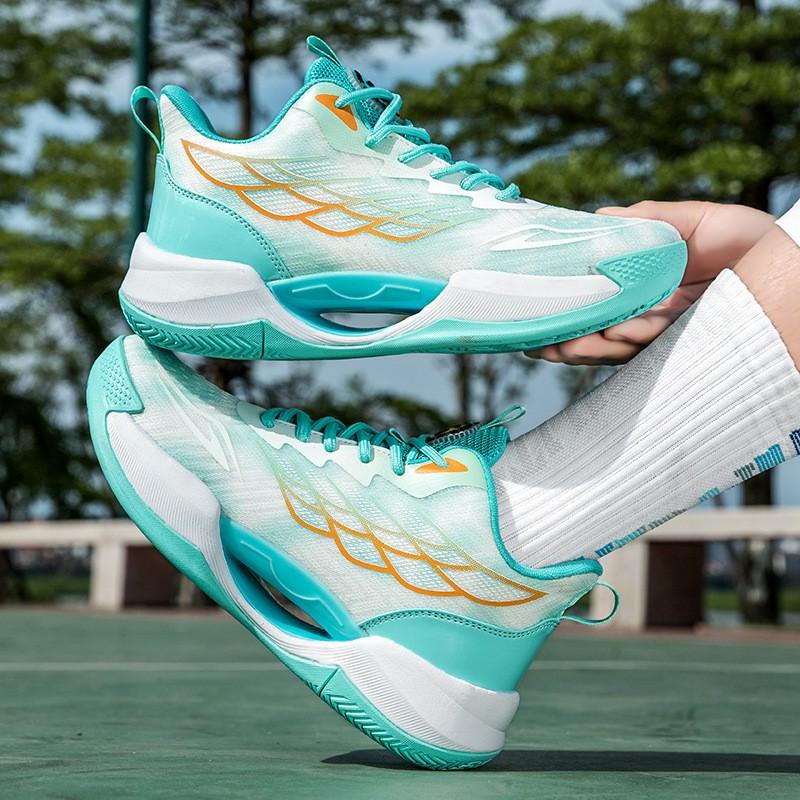 Unisex Low-Cut Basketball Shoes Mesh Upper Breathable MD Sole Court Training Sneakers