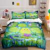 "Frog Reading Set In Nature" Exquisite Three-Piece Bedding Set Gift For Kids And Adults