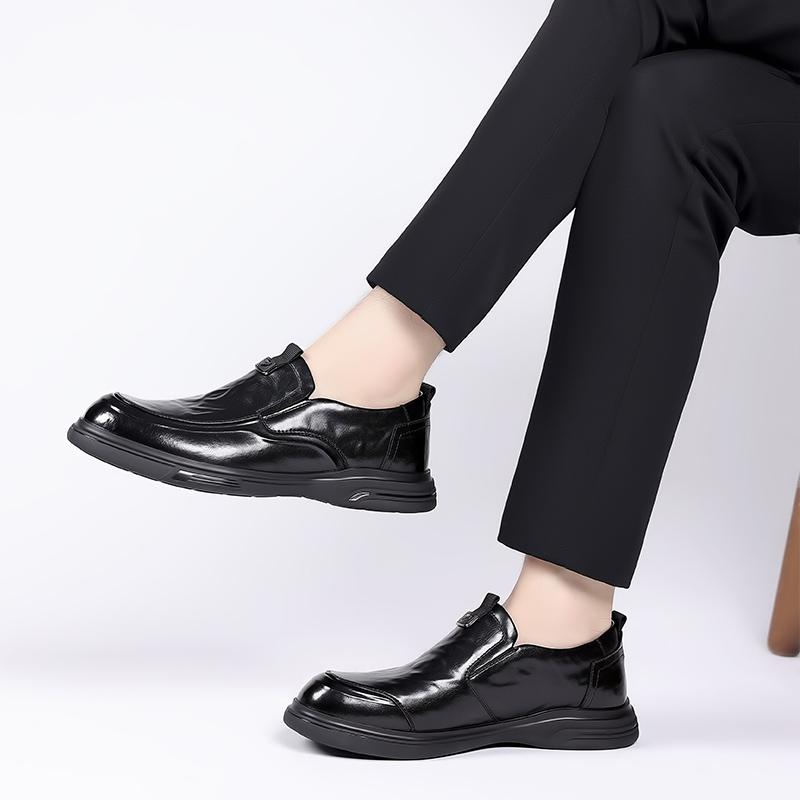 Fashion 2024 Spring New Genuine Leather Business Shoes Men Casual Comfort Soft Sole Design Commute Men Loafers Men Shoes Moccasins Shoes