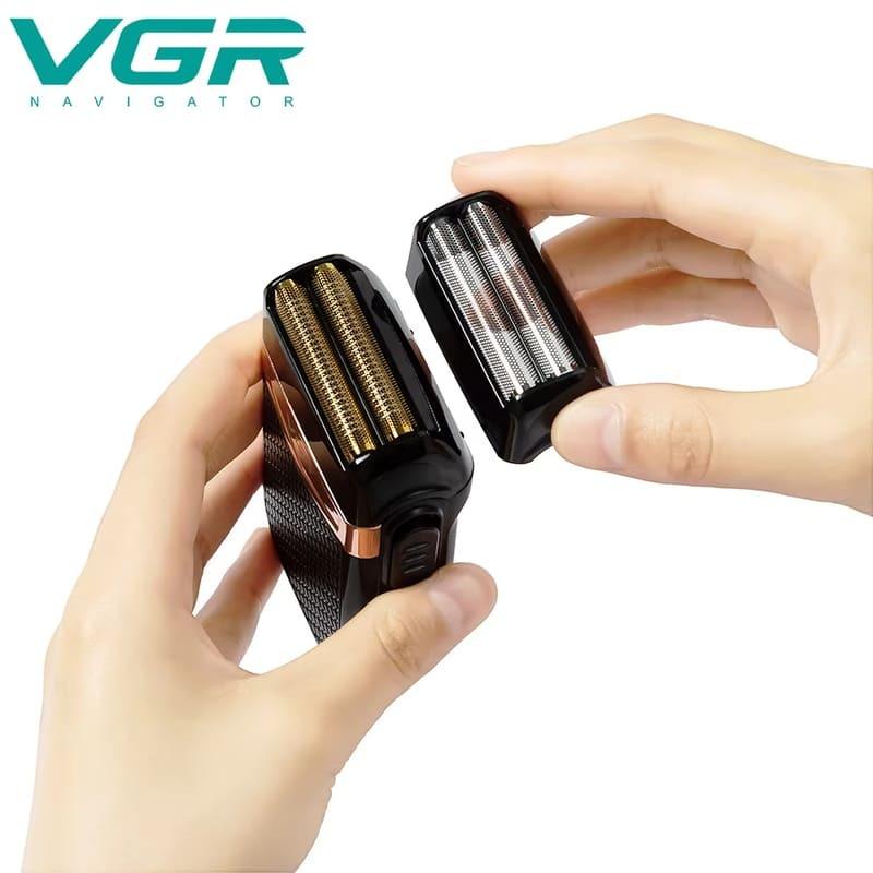 Original VGR 331 Portable Shaver Full Body Washable Men's Shaver with Replacement Heads Electric Shaver Safe and Skin-friendly Long-lasting Home Razor