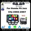 9 Inch IPS QLED For Honda Fit Jazz City 2002-2007 Android 14 Car Radio Multimedia Video Player Navigation Stereo GPS Monitor
