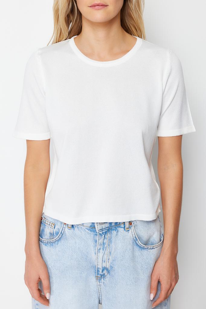 Moda Femei Pulover Nou Roz Tricou tricot cu decolteu