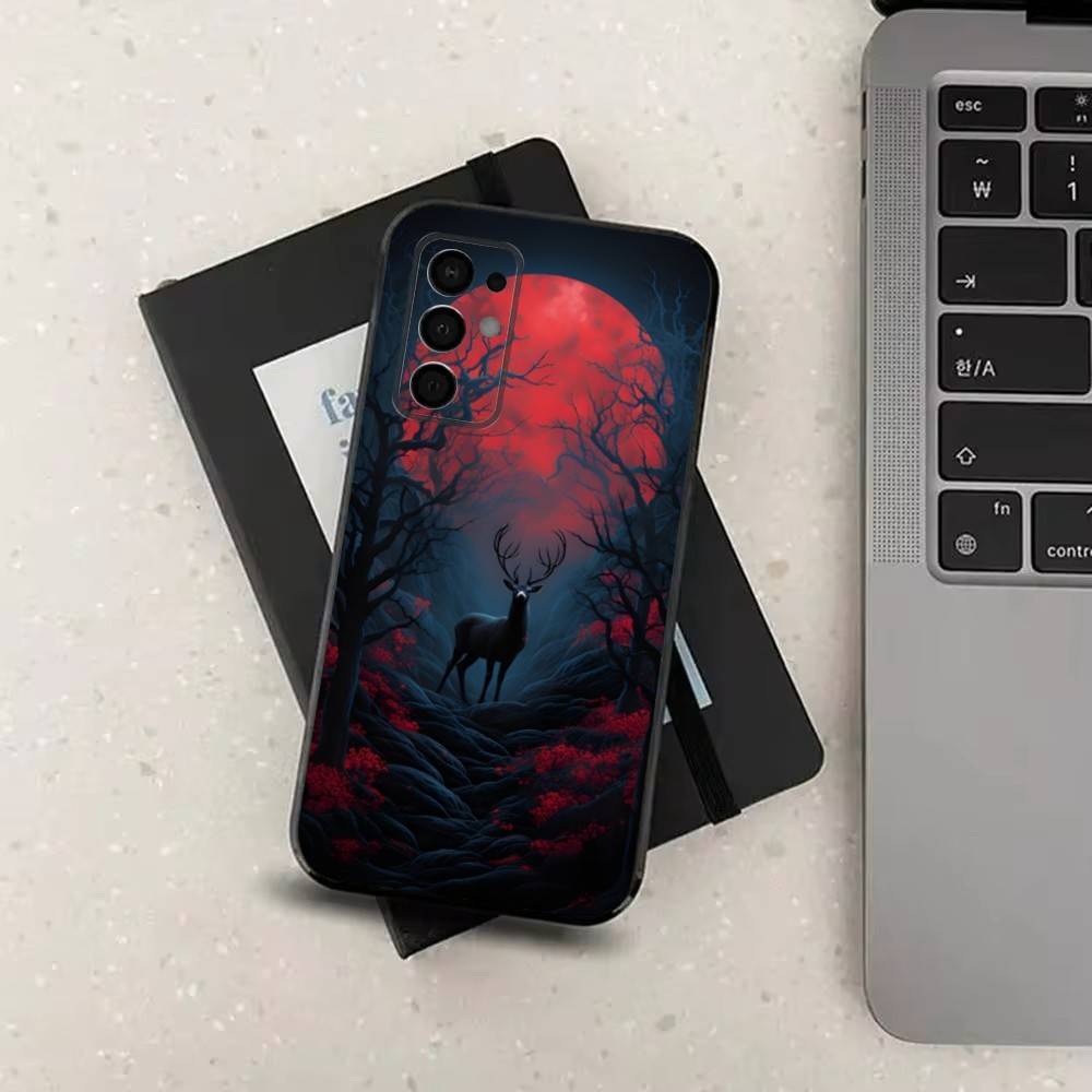 

Милые Животные Олени Для Samsung Galaxy A73,31,8,9,52,J7,22,Note,72,41,71,53,32,Мягкий Черный Силиконовый Чехол SamsungA30S