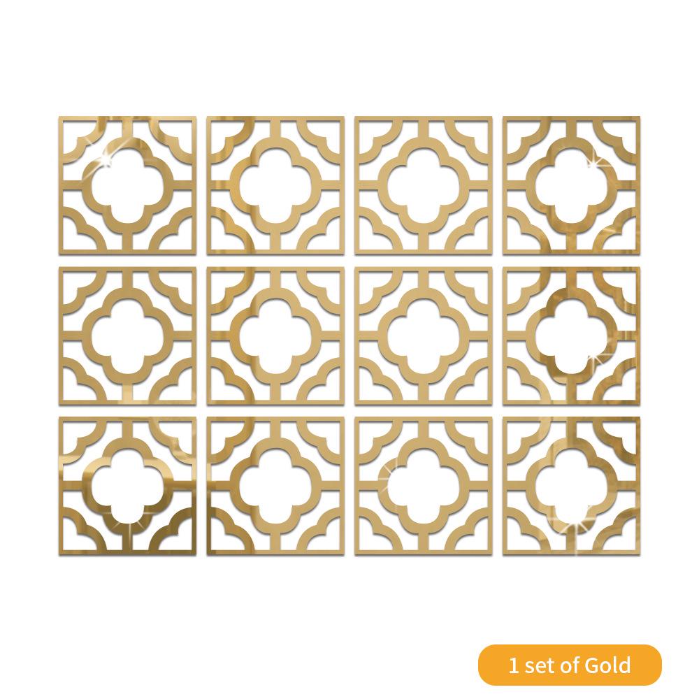 

Полые цветы 3D наклейки DIY зеркало всего тела стикер стены акриловая наклейка A