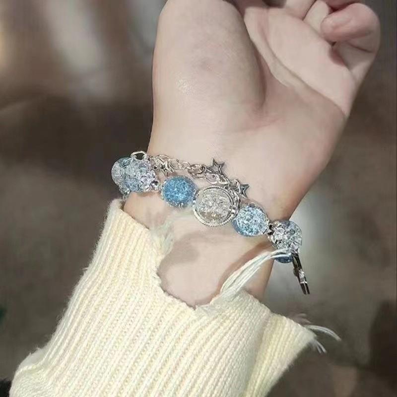 Exquisite Plated Alloy Butterfly And Ginkgo Leaf Bracelet Summer Collection