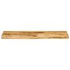 VidaXL Table Top 110x20x3.8 Cm Live Edge Solid Mango Wood, Wooden Table Top, Side Table Top, 370373