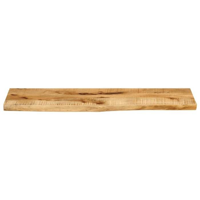 VidaXL Table Top 110x20x3.8 Cm Live Edge Solid Mango Wood, Wooden Table Top, Side Table Top, 370373