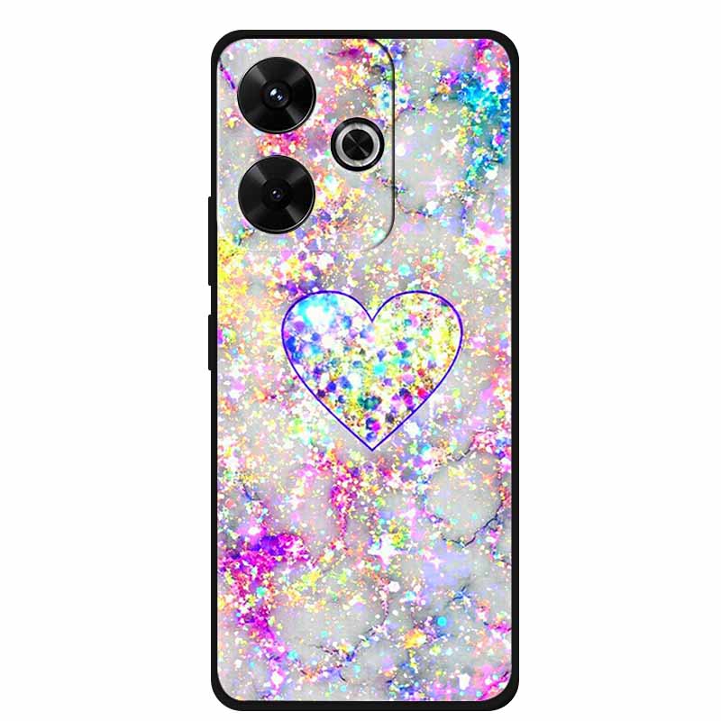Fashion Cover For Xiaomi Poco M6 Pro Girly Case For Funda Poco M6 Coque Soft Silicone Phone Case Xiaomi Poco M6 Pro Protector