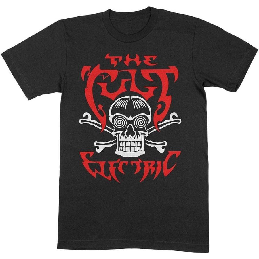 The Cult T Shirt Electric Skull and Bones Band Logo New Official Mens Black Size XXL S