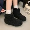 Fashion Women Fur Ankle Boots Flats Short Plush Casual Shoes 2025 Trend Winter Suede Snow Boots New Fashion Woman Sneakers Mujer Botas