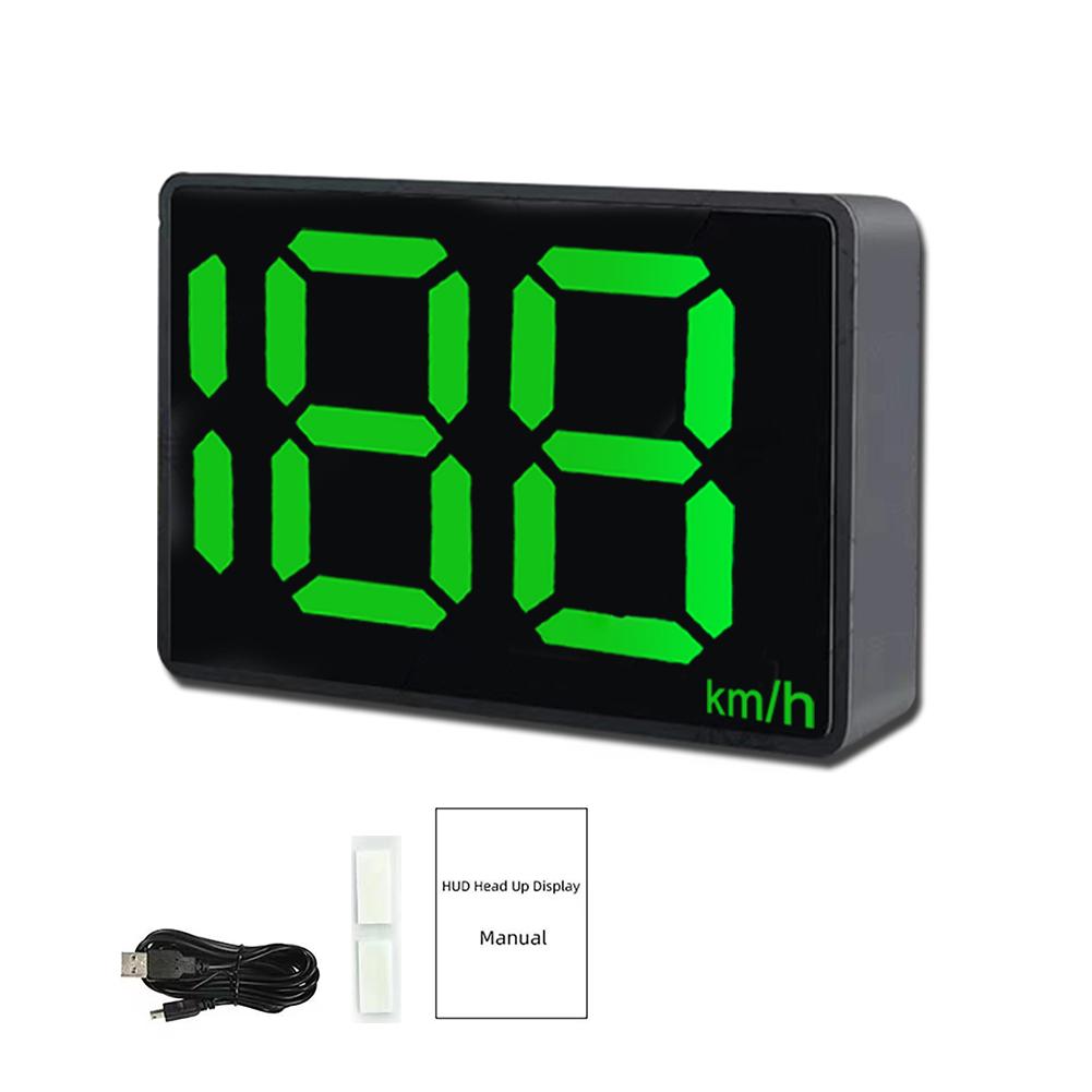 Car Head Up Display GPS HUD Digital Speedometer Plug And Play For All Cars Big Font KMH Windshield Projector Auto Accessories