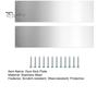 1 Set Stainless Steel Door Kick Plate To Protect The Bottom of Door Decorative Door Push Plate Scratch-resistant & Wear-resistant Metal Door