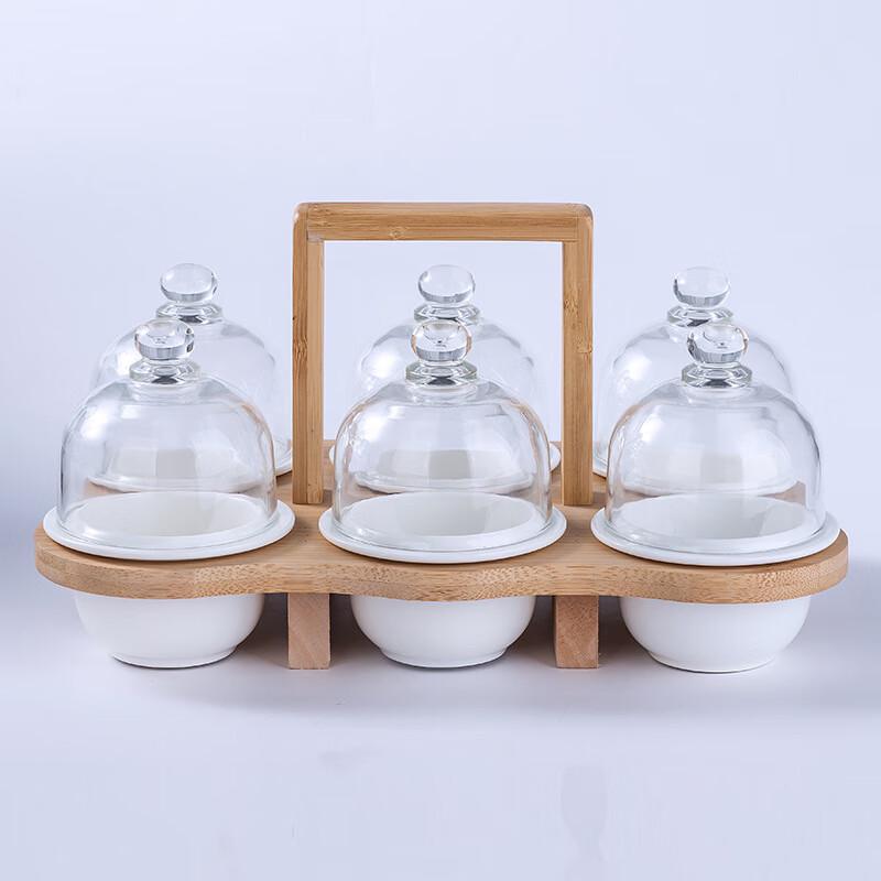 Minimalist Glass Salad & Dessert Bowl Set