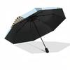 1pc Sea Creatures Pattern Automatic Folding Umbrella Durable Iron Frame,All Seasons Home Travel Outdoor Multifunctional Umbrella Yy251115059