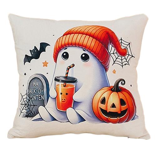 1PC LOZUJOJU Halloween Pillowcase Cute Cartoon Printed Cushion Cover for Sofa Living Room Bedroom Home Decor
