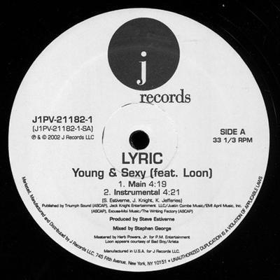 12inch Record LYRIC, LOON - Young & Sexy J1PV211821 J Records 2002 US Rap & Hip-Hop/R&B Used
