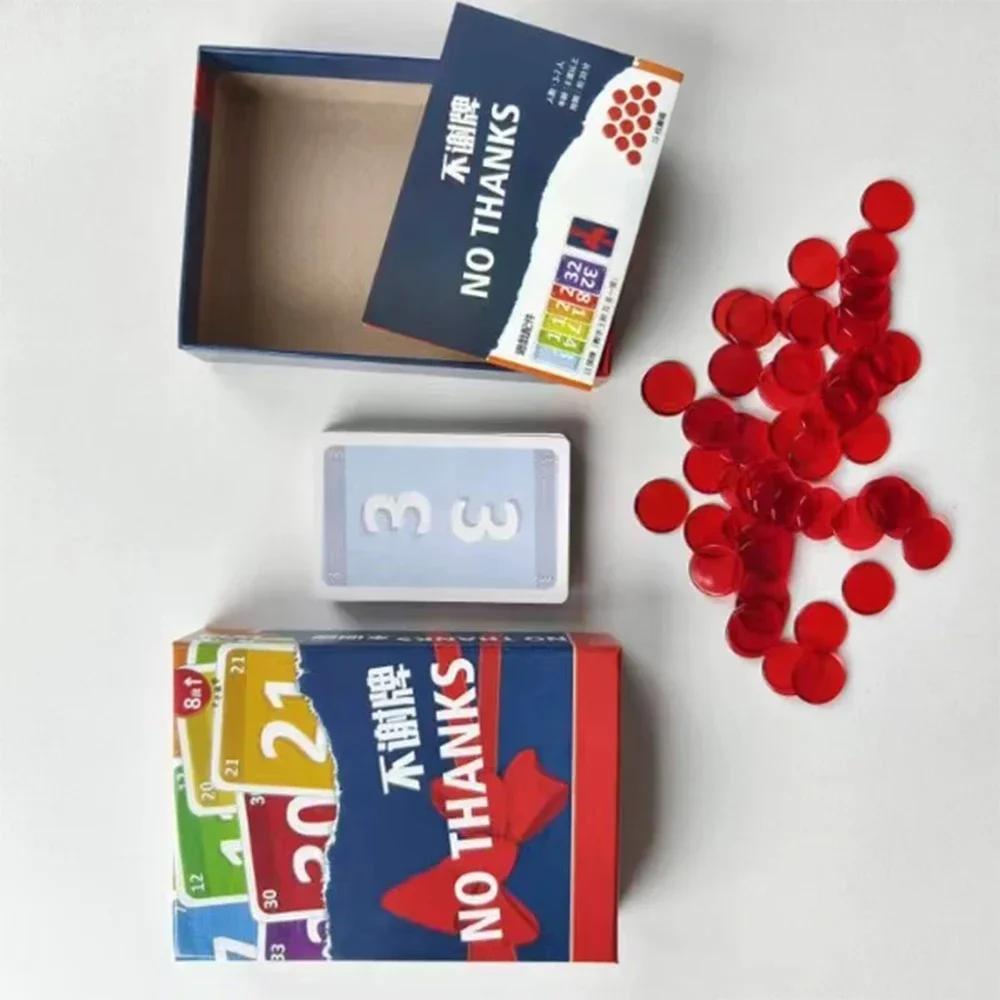 Ne, děkuji Stolní hra Zábavná karetní hra pro všechny věkové kategorie Podporuje smích a rodinnou zábavu