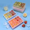 New food-grade silicone ice grid mold with cover Commercial ice box Easy demoulding Non-stick ice Household ice cube mold