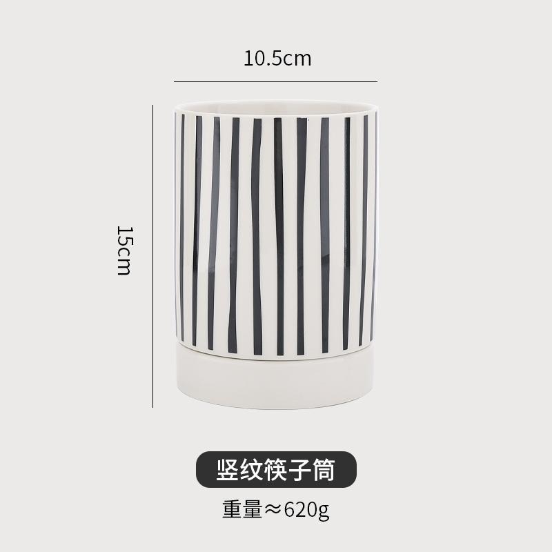 Minimalism Chopstick Cage Ceramic Chopstick Holder Filterable Water Chopstick Bucket Kitchen Organizers Kitchens Accessories