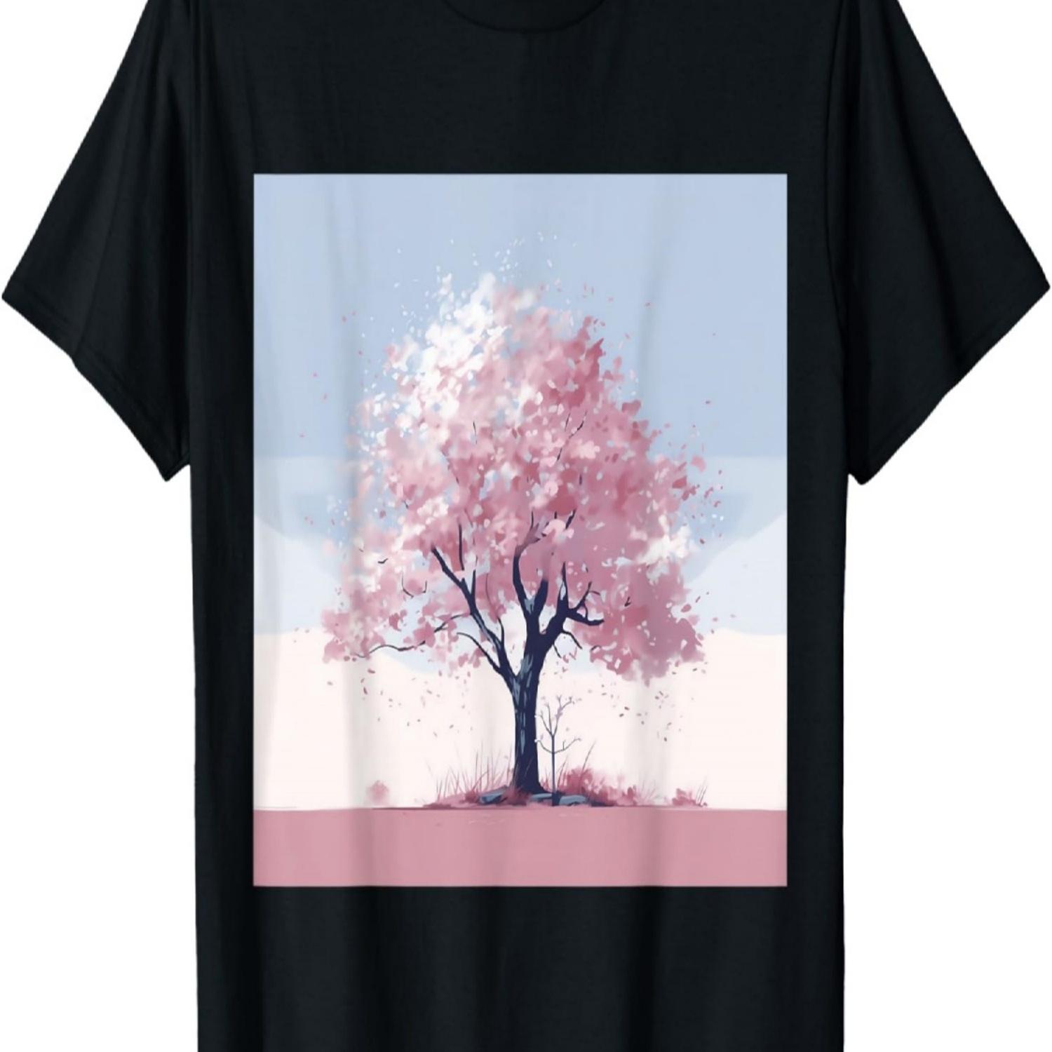 Palette of Tranquility Pastel Cherry Blossom Dream T-Shirt S