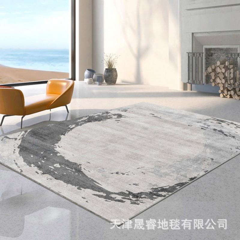 Soft Crystal Velvet Area Rug Living Room Bedroom Balcony Geometric Washable Modern Luxury Style