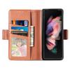 With Pen Holder Card Slot Wallet Leather Cover For Samsung Galaxy Z Fold 3 5G Case Shockproof Phone Cases Coque Fundas No Pen