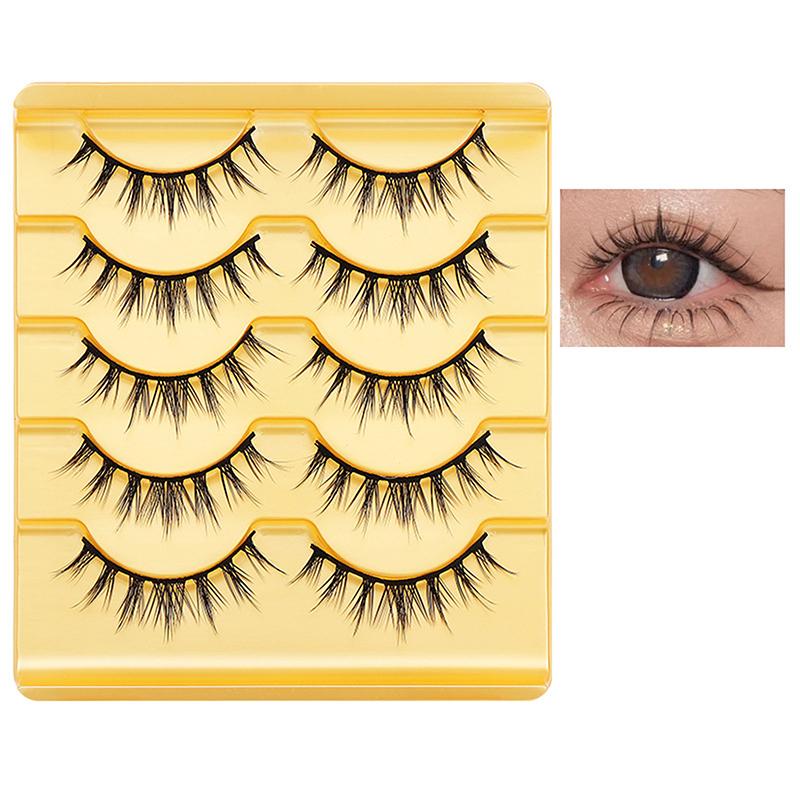 Flying Fox Eyelashes 5 Pairs Can Segment Self-Grafting Eyelashes Thick Curl False Eyelashes