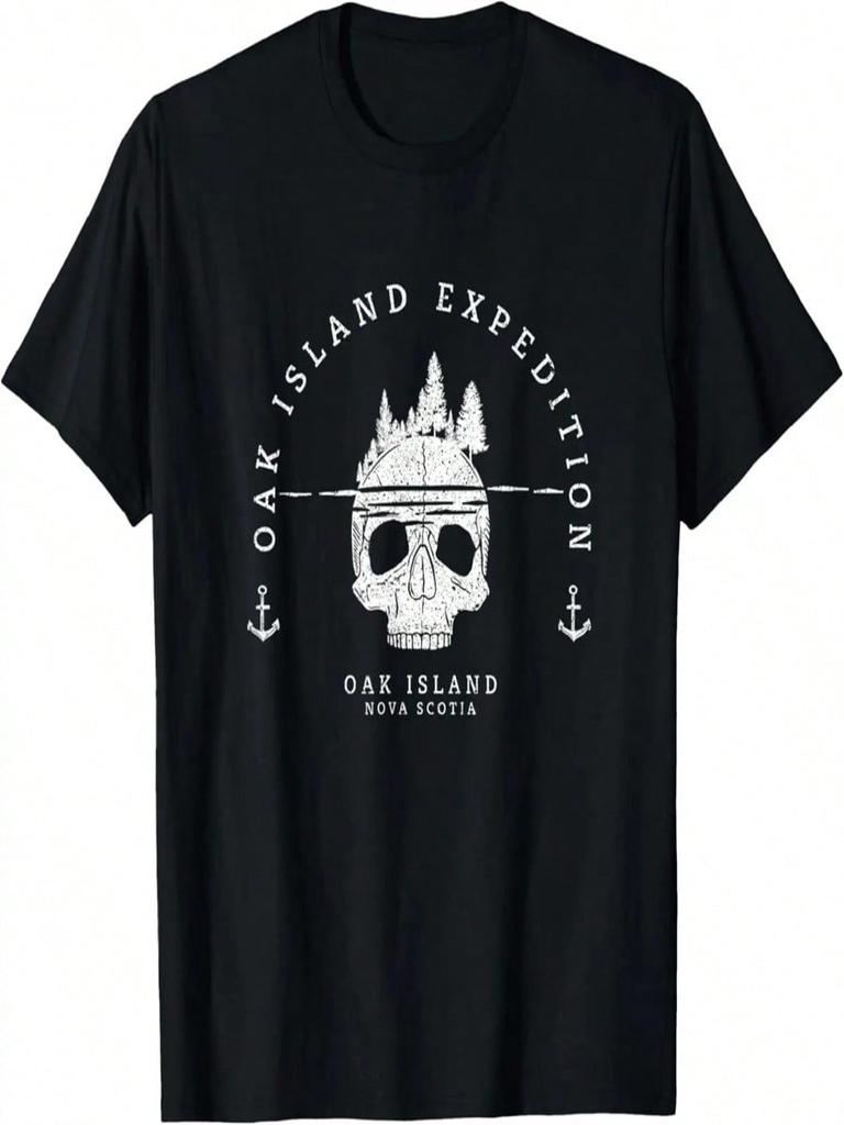 Oak Island Expedition Treasure Hunting Retro Mystery Gift T-Shirt