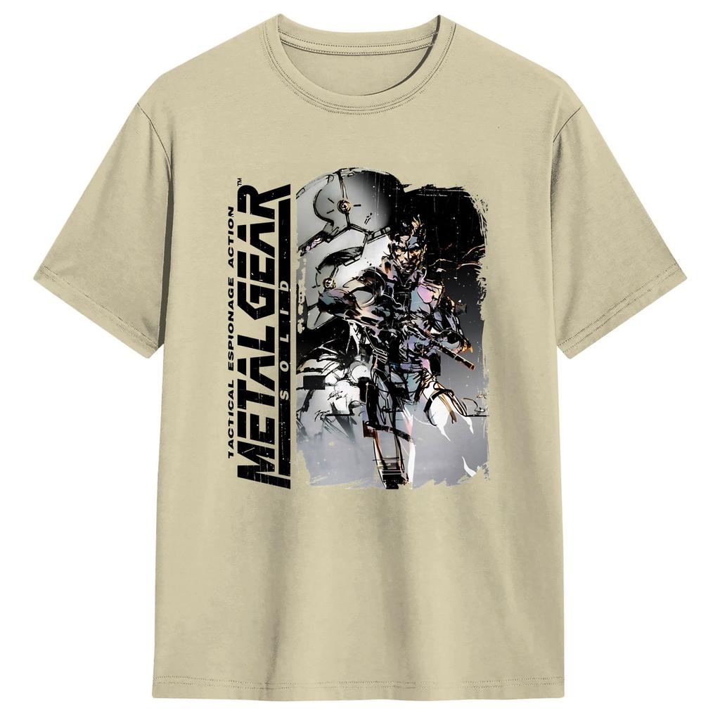 Mens TShirt Snake Metal Gear Solid Unique Pure Cotton Tees Short Sleeve  T Shirts Crew Neck Tops Printed