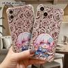 Phone Case: 2D Flat, Suitable for iPhone 18 17 16 15 14 13 Pro, Transparent with Corner Protection, Pink Short Hair, Christmas and Halloween Gift