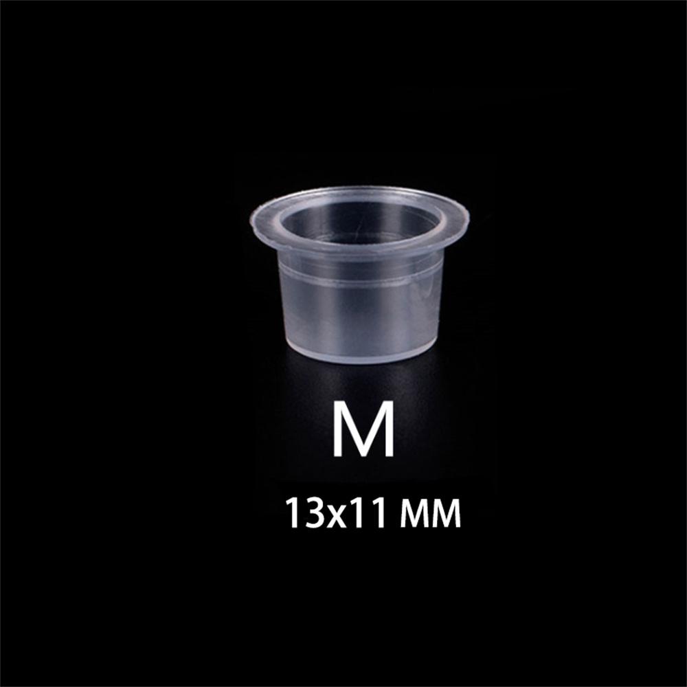 New 100 Pcs Ink Caps Plastic Cups Tattoo Supplies