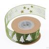 Christmas Ribbon, Tree Ribbons, Polyester Ribbon Crafts Gift Wrapping Festive Ribbons Decorations,