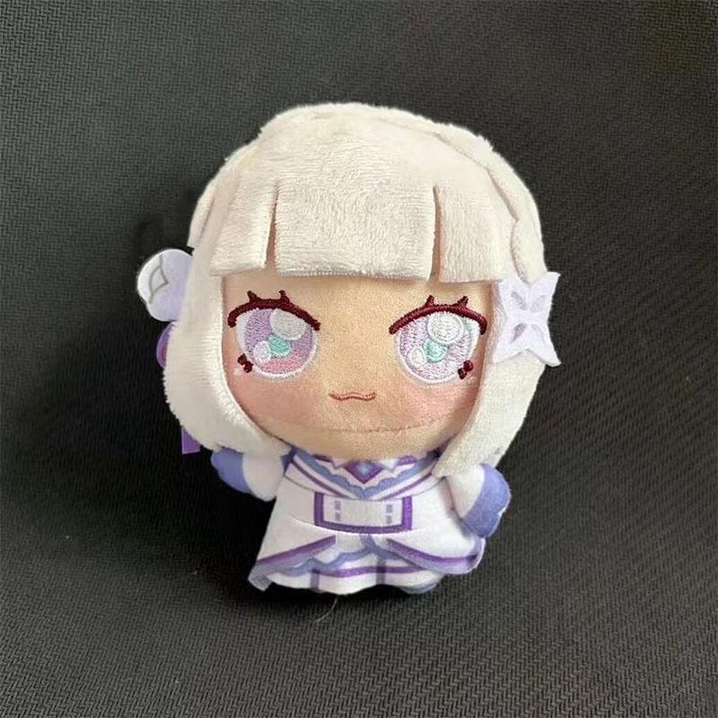 10cm Re Zero Emilia Pluche Poppen Hanger Speelgoed Re:Life In A Different World From Zero Knuffel Pluche Pop Verjaardagspartij Cadeau Speelgoed 10cm white