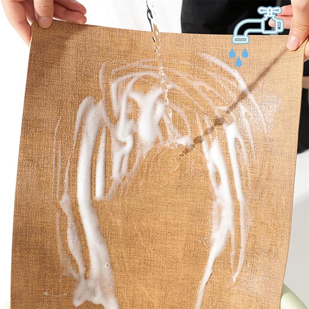 Leather Table Place Mats,Dual-Sided Cloth Pattern Rectangle Placemats for Dining Table Heat-Resistant Waterproof Mats, Placemats