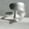 Ventfille   Copper Mask Ring For Women Frosting Vintage Irregular Personality Versatile Jewelry Gift Dropshipping