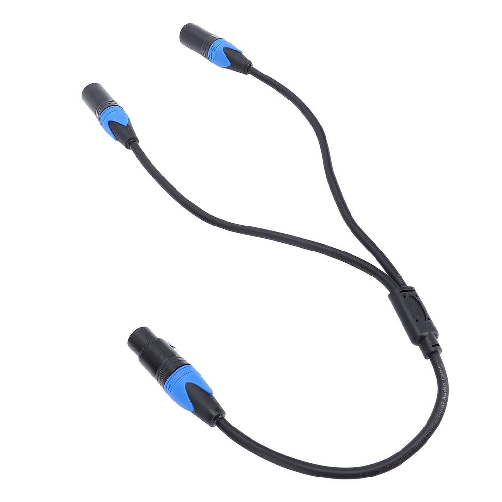 XLR Splitter Cable 3 Pin Female to Dual Male XLR Y Splitter Balanced Cord for Microphone Mixer Amplifier 23.6in