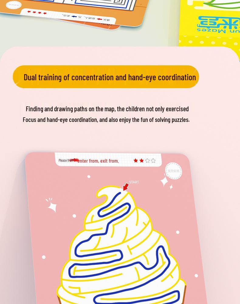 Pinwheel Maze Training Book: Spot Differences & Pen Control Games for Kids