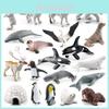 Arctic Animal Pvc Polar Bear Penguin Model Set With Realistic Wildlife Figures For Educational Display